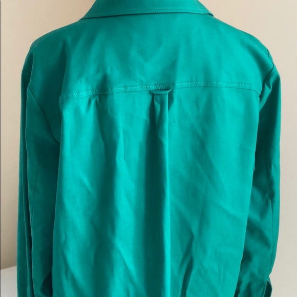 European designer long sleeve cuffed shirt dress - Picture 8 of 8